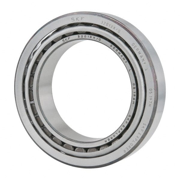SKF - 65mm Bore Diam, 100mm OD, 23mm Wide, Tapered Roller Bearing - 84,200 N Dynamic Load Capacity, 127,000 N Static Load Capacity - Exact Tooling