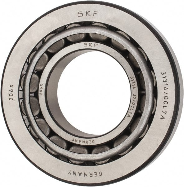 SKF - 70mm Bore Diam, 150mm OD, 38mm Wide, Tapered Roller Bearing - 187,000 N Dynamic Load Capacity, 220,000 N Static Load Capacity - Exact Tooling