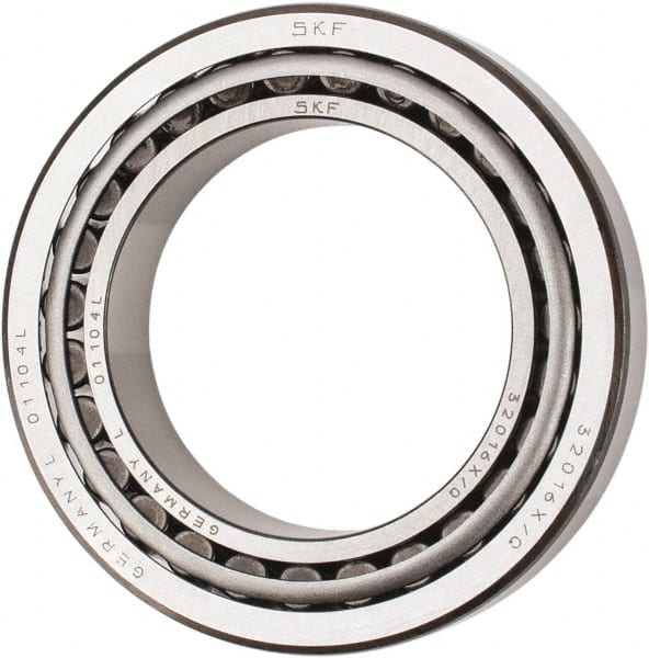 SKF - 80mm Bore Diam, 125mm OD, 29mm Wide, Tapered Roller Bearing - 138,000 N Dynamic Load Capacity, 216,000 N Static Load Capacity - Exact Tooling