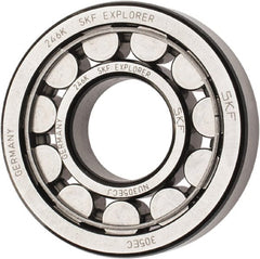 SKF - 25mm Bore Diam, 62mm Outside Diam, 17mm Wide Cylindrical Roller Bearing - 40,200 N Dynamic Capacity, 36,500 Lbs. Static Capacity - Exact Tooling