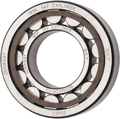 SKF - 30mm Bore Diam, 62mm Outside Diam, 16mm Wide Cylindrical Roller Bearing - 38,000 N Dynamic Capacity, 36,500 Lbs. Static Capacity - Exact Tooling