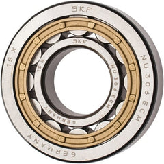 SKF - 30mm Bore Diam, 72mm Outside Diam, 19mm Wide Cylindrical Roller Bearing - 51,200 N Dynamic Capacity, 48,000 Lbs. Static Capacity - Exact Tooling