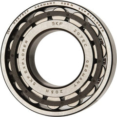 SKF - 35mm Bore Diam, 72mm Outside Diam, 17mm Wide Cylindrical Roller Bearing - 48,400 N Dynamic Capacity, 48,000 Lbs. Static Capacity - Exact Tooling