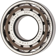 SKF - 35mm Bore Diam, 80mm Outside Diam, 21mm Wide Cylindrical Roller Bearing - 64,400 N Dynamic Capacity, 63,000 Lbs. Static Capacity - Exact Tooling