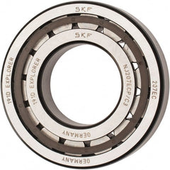SKF - 35mm Bore Diam, 72mm Outside Diam, 17mm Wide Cylindrical Roller Bearing - 48,400 N Dynamic Capacity, 48,000 Lbs. Static Capacity - Exact Tooling