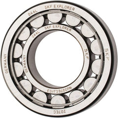 SKF - 35mm Bore Diam, 72mm Outside Diam, 17mm Wide Cylindrical Roller Bearing - 48,400 N Dynamic Capacity, 48,000 Lbs. Static Capacity - Exact Tooling