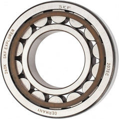 SKF - 35mm Bore Diam, 72mm Outside Diam, 17mm Wide Cylindrical Roller Bearing - 48,400 N Dynamic Capacity, 48,000 Lbs. Static Capacity - Exact Tooling