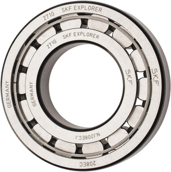 SKF - 40mm Bore Diam, 80mm Outside Diam, 18mm Wide Cylindrical Roller Bearing - 53,900 N Dynamic Capacity, 53,000 Lbs. Static Capacity - Exact Tooling