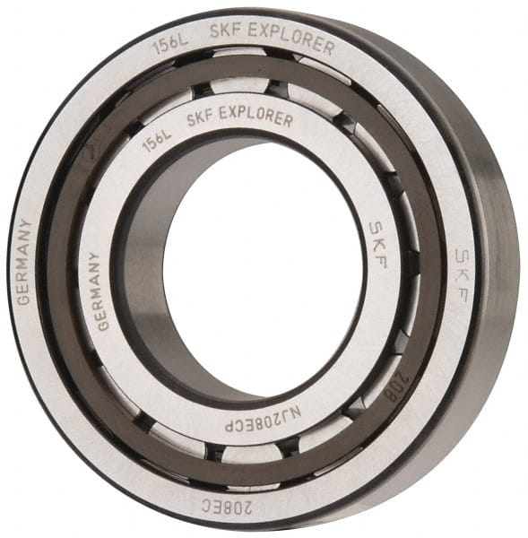 SKF - 40mm Bore Diam, 80mm Outside Diam, 18mm Wide Cylindrical Roller Bearing - 53,900 N Dynamic Capacity, 53,000 Lbs. Static Capacity - Exact Tooling