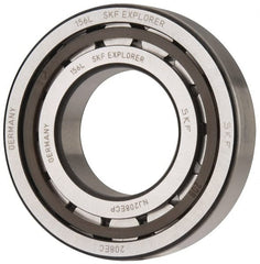SKF - 40mm Bore Diam, 80mm Outside Diam, 18mm Wide Cylindrical Roller Bearing - 53,900 N Dynamic Capacity, 53,000 Lbs. Static Capacity - Exact Tooling
