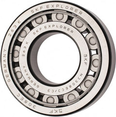 SKF - 40mm Bore Diam, 90mm Outside Diam, 23mm Wide Cylindrical Roller Bearing - 80,900 N Dynamic Capacity, 78,000 Lbs. Static Capacity - Exact Tooling