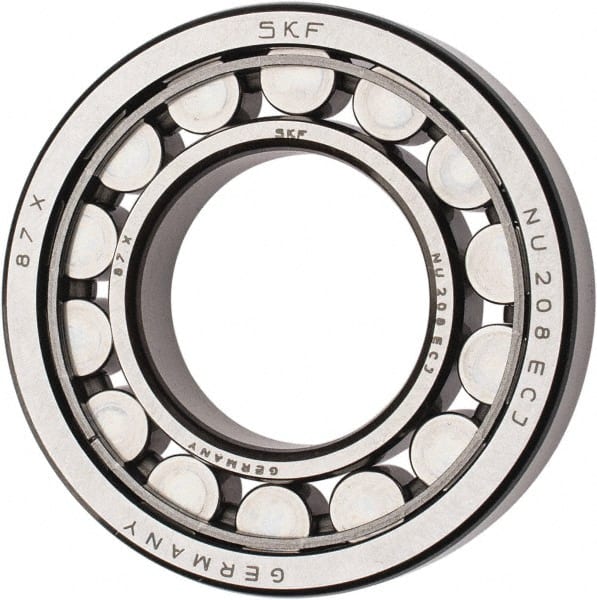 SKF - 40mm Bore Diam, 80mm Outside Diam, 18mm Wide Cylindrical Roller Bearing - 53,900 N Dynamic Capacity, 53,000 Lbs. Static Capacity - Exact Tooling