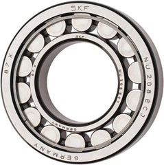 SKF - 40mm Bore Diam, 80mm Outside Diam, 18mm Wide Cylindrical Roller Bearing - 53,900 N Dynamic Capacity, 53,000 Lbs. Static Capacity - Exact Tooling