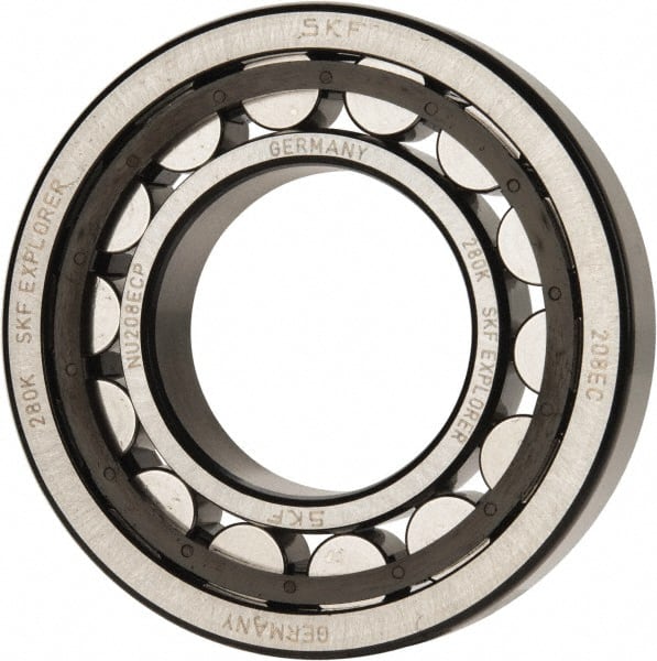 SKF - 40mm Bore Diam, 80mm Outside Diam, 18mm Wide Cylindrical Roller Bearing - 53,900 N Dynamic Capacity, 53,000 Lbs. Static Capacity - Exact Tooling
