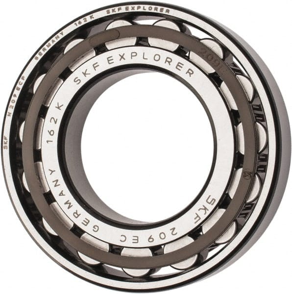 SKF - 45mm Bore Diam, 85mm Outside Diam, 19mm Wide Cylindrical Roller Bearing - 60,500 N Dynamic Capacity, 64,000 Lbs. Static Capacity - Exact Tooling