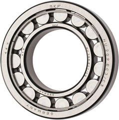 SKF - 45mm Bore Diam, 85mm Outside Diam, 19mm Wide Cylindrical Roller Bearing - 60,500 N Dynamic Capacity, 64,000 Lbs. Static Capacity - Exact Tooling