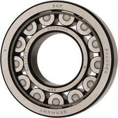 SKF - 45mm Bore Diam, 100mm Outside Diam, 25mm Wide Cylindrical Roller Bearing - 99,000 N Dynamic Capacity, 100,000 Lbs. Static Capacity - Exact Tooling