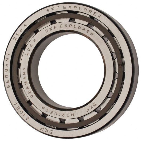 SKF - 50mm Bore Diam, 90mm Outside Diam, 20mm Wide Cylindrical Roller Bearing - 64,400 N Dynamic Capacity, 69,500 Lbs. Static Capacity - Exact Tooling