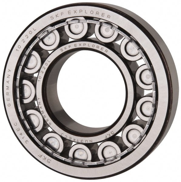 SKF - 70mm Bore Diam, 150mm Outside Diam, 35mm Wide Cylindrical Roller Bearing - 205,000 N Dynamic Capacity, 228,000 Lbs. Static Capacity - Exact Tooling