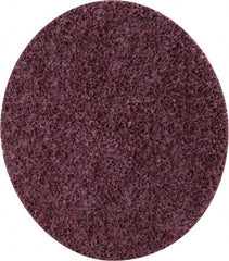 3M - 5" Coarse Grade Ceramic Deburring Disc - Quick Change Connection, Maroon, 12,000 Max RPM - Exact Tooling