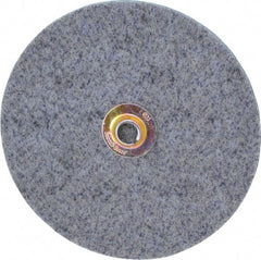 3M - 7" Coarse Grade Ceramic Deburring Disc - Quick Change Connection, Blue, 8,600 Max RPM - Exact Tooling