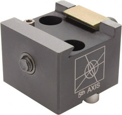 5th Axis - 3,800 Lb Holding Force Single Vise Wedge Clamp - 28 to 32 HRC, 2" Minimum Jaw Spread, 20 Lb/Ft Torque, 3/8-16 x 2-1/2 Screw Thread - Exact Tooling