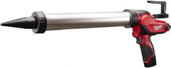 Milwaukee Tool - 20 oz Full Barrel Battery Caulk/Adhesive Applicator - Use with 20 oz Sausage Pack Material Containers - Exact Tooling