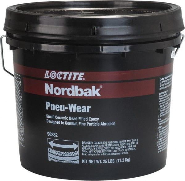 Loctite - 3 Lb Pail Two Part Epoxy - 30 min Working Time, 795 psi Shear Strength, Series Pneu-Wear - Exact Tooling