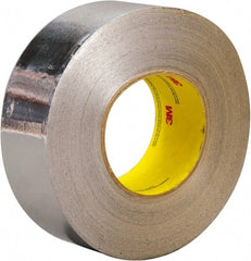 3M - 3" x 45m Silver Foil Tape - 3.25 mil, Acrylic Adhesive, Aluminum Foil Backing, -30°F to 260°F, Series 3380 - Exact Tooling
