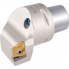 Iscar - Right Hand Cut, Size C6, WN.. Insert Compatiblity, External Modular Turning & Profiling Cutting Unit Head - 45mm Ctr to Cutting Edge, 65mm Head Length, Through Coolant, Series Multi-Wedge - Exact Tooling