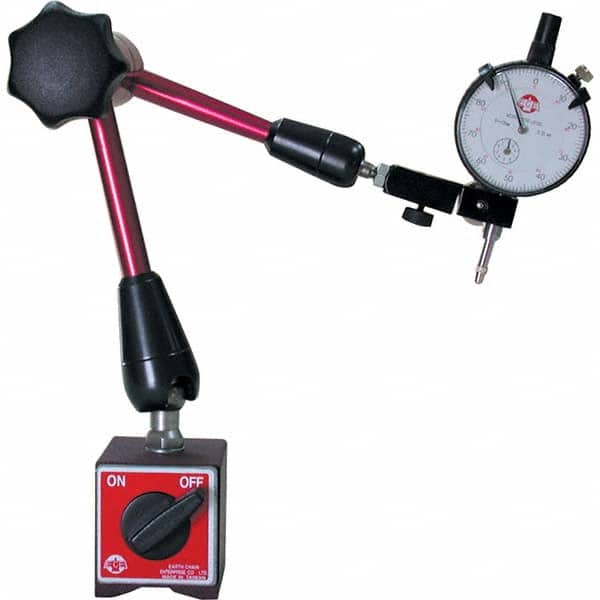 Techniks - Magnetic Indicator Bases Base Length (Inch): 2-3/8 Base Width (Inch): 2 - Exact Tooling