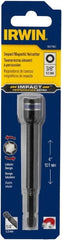 Irwin - 3/8" Magnetic Nutsetter - 1/4" Hex Drive, 4" OAL, 9/16" Socket Nose Diam - Exact Tooling