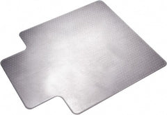 Ability One - 60" Long x 46" Wide, Chair Mat - Single Lip, Straight Edge Style - Exact Tooling