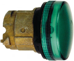 Schneider Electric - Green Lens LED Pilot Light - Round Lens, Shock Resistant, Vibration Resistant, Water Resistant - Exact Tooling