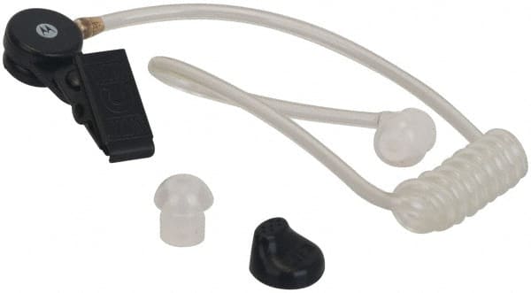 Motorola - One Wire Surveillance, In-Line & Push to Talk Microphone Surveillance Earpiece with Microphone - Black, Use with Motorola CLS/RM/RDX/DTR/DLR Radios - Exact Tooling