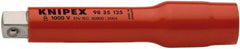 Knipex - 3/8" Drive Insulated Socket Extension - 5" OAL - Exact Tooling