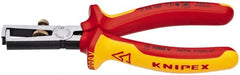 Knipex - 7 AWG to 13/64" Capacity Insulated Wire Stripper - 6-1/4" OAL, 1000 Volt Insulated Handle - Exact Tooling