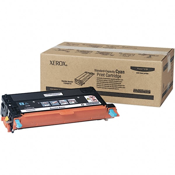 Xerox - Cyan Toner Cartridge - Use with Xerox Phaser 6180 - Exact Tooling