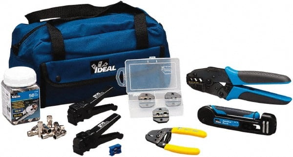 Ideal - Compression & Crimp Kit - For Use with Compression Connectors, Crimp Connectors - Exact Tooling