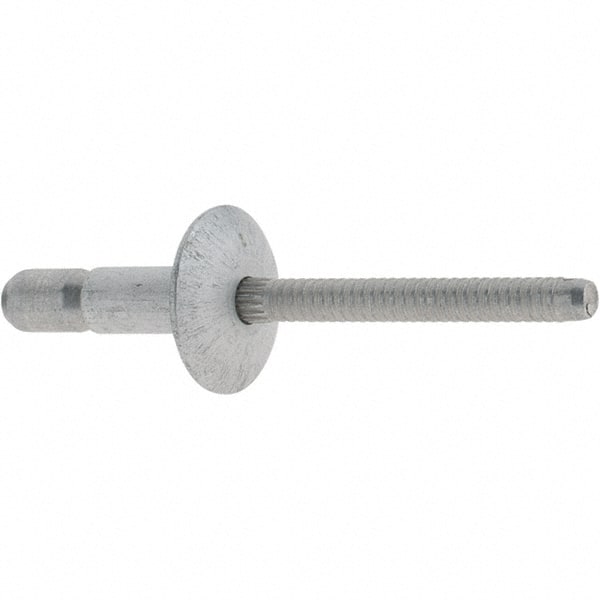 Marson - Truss Head Aluminum Structural Blind Rivet - Aluminum Mandrel, 0.062" to 0.27" Grip, 0.53" Head Diam, 0.191" to 0.201" Hole Diam, 0.415" Length Under Head, 3/16" Body Diam - Exact Tooling