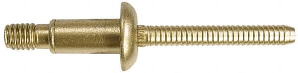 Marson - Protruding Head Steel Structural Blind Rivet - Steel Mandrel, 0.504" to 0.583" Grip, 0.53" Head Diam, 0.261" to 0.272" Hole Diam, 1/4" Body Diam - Exact Tooling
