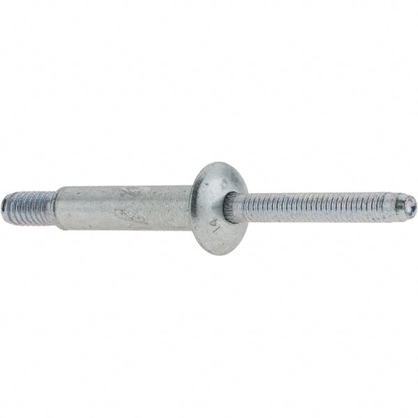 Marson - Protruding Head Steel Structural Blind Rivet - Steel Mandrel, 5/8" to 7/8" Grip, 0.49 to 0.53" Head Diam, 0.261" to 0.272" Hole Diam, 1/4" Body Diam - Exact Tooling