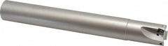 Walter - 1" Cut Diam, 8mm Max Depth of Cut, 1" Shank Diam, 8" OAL, Indexable Square Shoulder End Mill - AD.T 0803.. Inserts, Cylindrical Shank, 90° Lead Angle - Exact Tooling