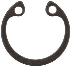 Rotor Clip - 0.025" Thick, Phosphate Finish, Steel Snap Internal Retaining Ring - 0.029" Groove Width, 0.011" Groove Depth, 0.397" Groove Diam, Grade 1060-1090 - Exact Tooling