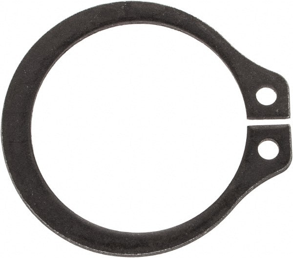 Rotor Clip - 0.559" Groove Diam, 19/32" Shaft Diam, Phosphate Steel, Snap External Retaining Rings - 0.039" Groove Width, 0.017" Groove Depth, 0.035" Ring Thickness, Grade 1060-1090 - Exact Tooling