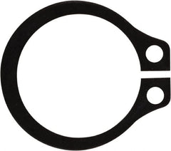 Rotor Clip - 0.382" Groove Diam, 13/32" Shaft Diam, Phosphate Steel, Snap External Retaining Rings - 0.029" Groove Width, 0.012" Groove Depth, 0.025" Ring Thickness, Grade 1060-1090 - Exact Tooling