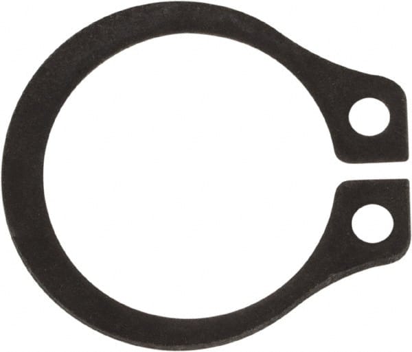 Rotor Clip - 0.352" Groove Diam, 3/8" Shaft Diam, Phosphate Steel, Snap External Retaining Rings - 0.029" Groove Width, 0.012" Groove Depth, 0.025" Ring Thickness, Grade 1060-1090 - Exact Tooling