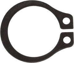 Rotor Clip - 0.352" Groove Diam, 3/8" Shaft Diam, Phosphate Steel, Snap External Retaining Rings - 0.029" Groove Width, 0.012" Groove Depth, 0.025" Ring Thickness, Grade 1060-1090 - Exact Tooling