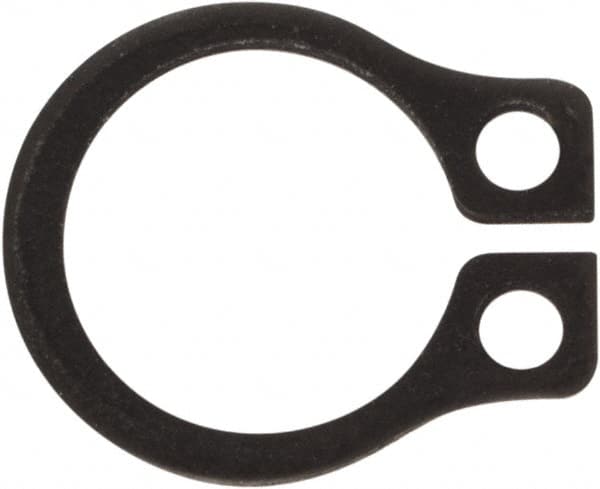 Rotor Clip - 0.23" Groove Diam, 1/4" Shaft Diam, Phosphate Steel, Snap External Retaining Rings - 0.029" Groove Width, 0.01" Groove Depth, 0.025" Ring Thickness, Grade 1060-1090 - Exact Tooling