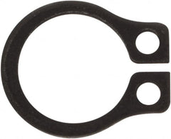 Rotor Clip - 0.23" Groove Diam, 1/4" Shaft Diam, Phosphate Steel, Snap External Retaining Rings - 0.029" Groove Width, 0.01" Groove Depth, 0.025" Ring Thickness, Grade 1060-1090 - Exact Tooling